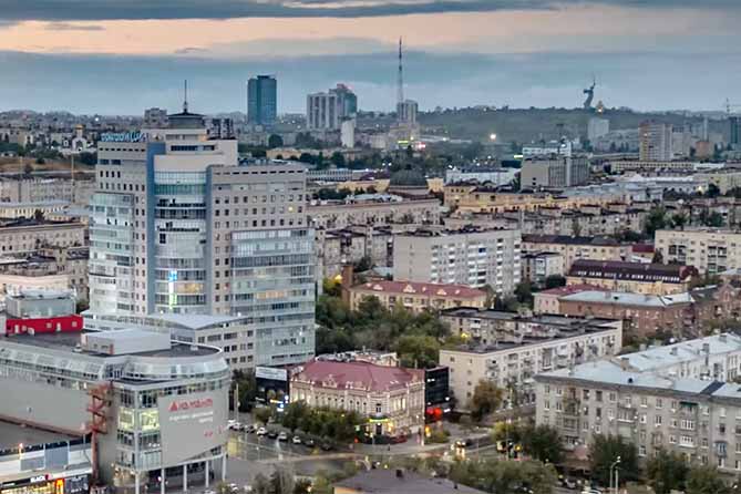 волгоград город вечер