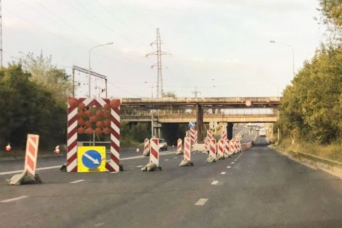 мост на улице Борковской