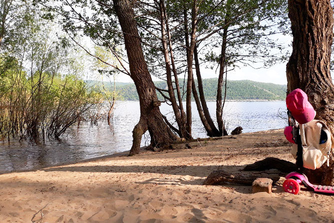 пляж в Федоровке