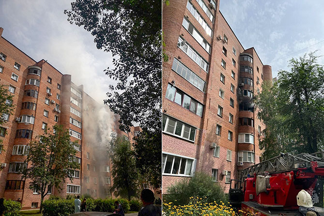 возгорание в доме на улице Жукова