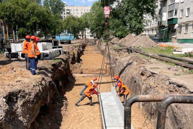 перекладка теплосетей в 32 и 75 кварталах