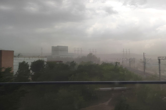 ураган в городе