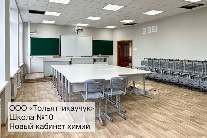 оборудованный класс химии в школе 10