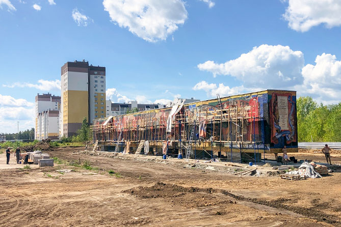 реконструкция стелы-пано Радость труда 07-08-2023