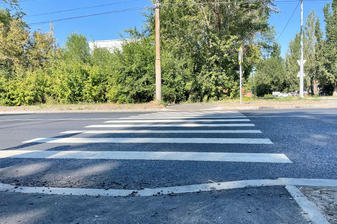 пешеходный переход на улице Новозаводской