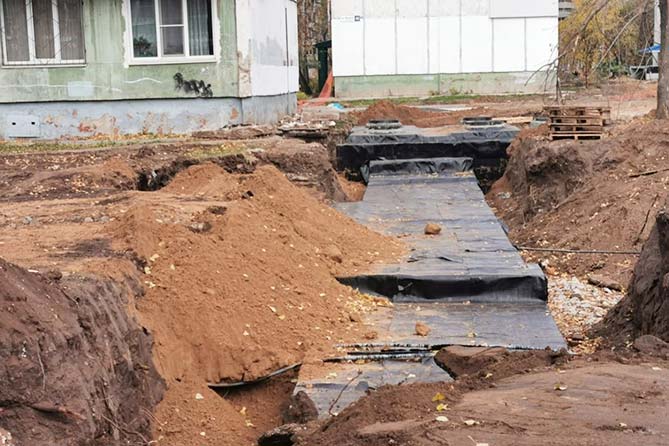 перекладка труб в 75 квартале