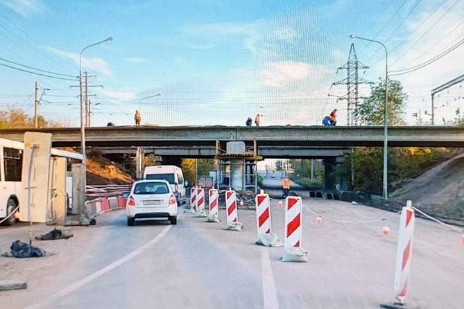 ремонт путепровода на борковской в октябре