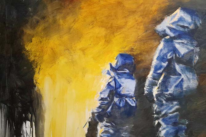 картина на выставке в МАР