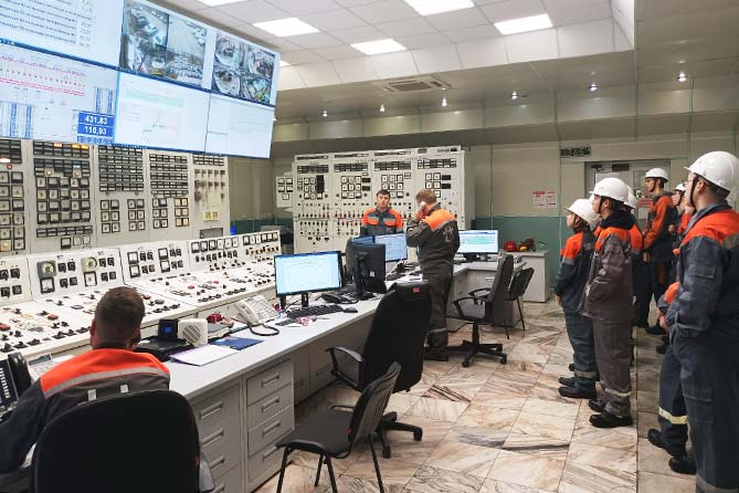 тэц ваза экскурсия главный щит управления экскурсия на ТЭЦ ВАЗа