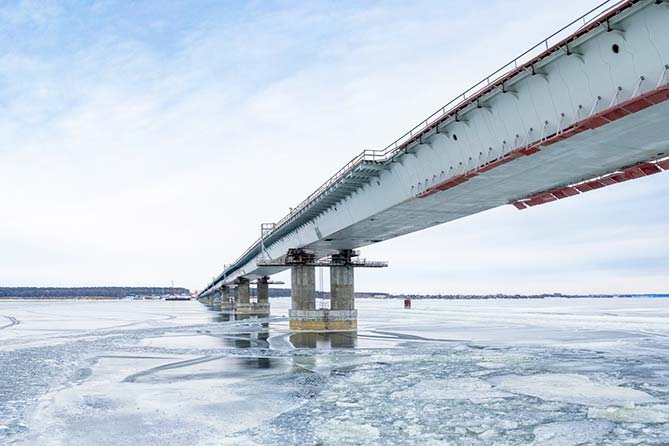 мост волга климовка строительство 15-12-2023 сооружение строительство моста через Волгу 15 декабря