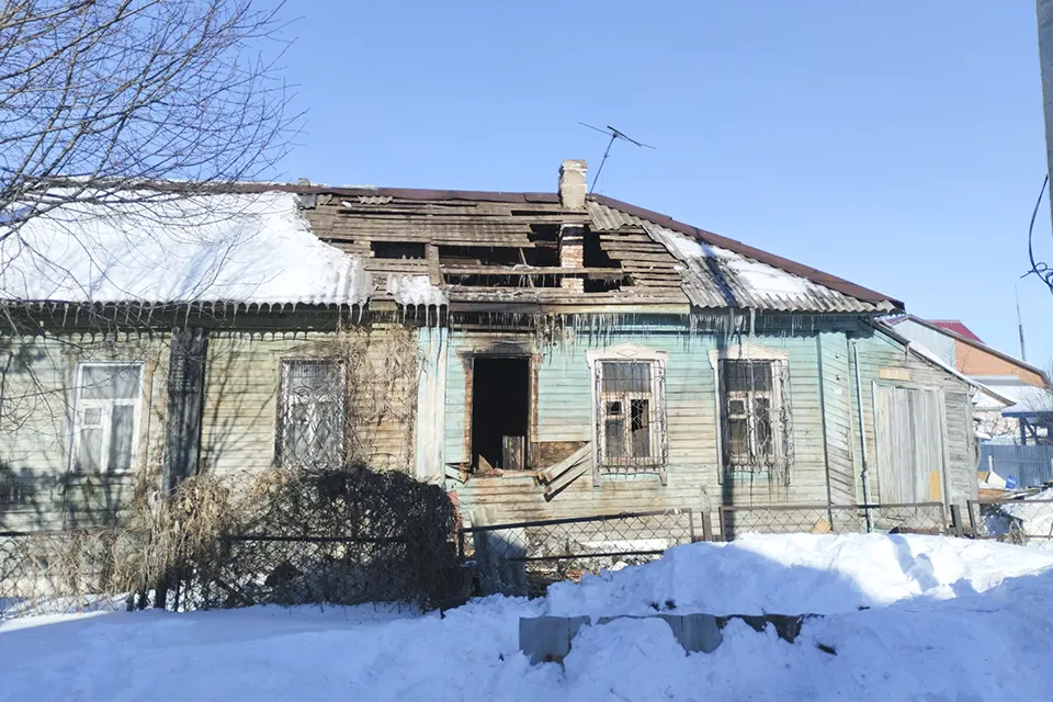 Дом Буянихи после пожара