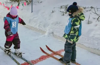 в детском саду лыжные старты