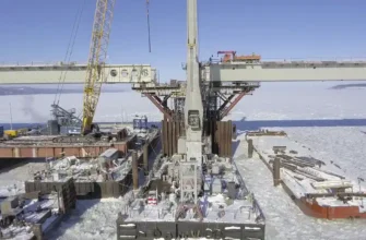 завершение надвижки моста через Волгу