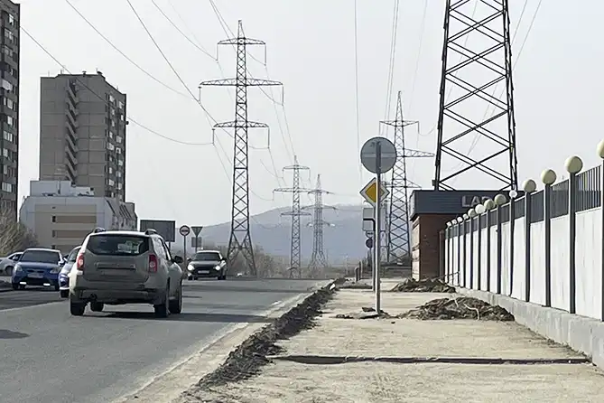 ЛЭП на улице Куйбышева