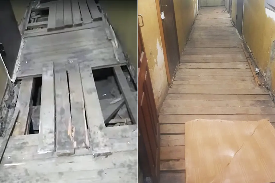 напольное покрытие в коридоре дома