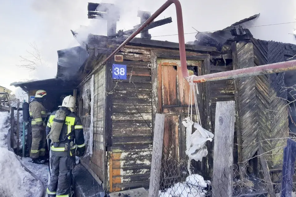 пожар в доме на улице Пархоменко 38