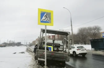 пешеходный переход на улице Спортивной