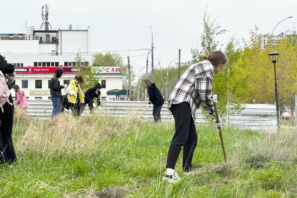 уборка в Итальянском сквере