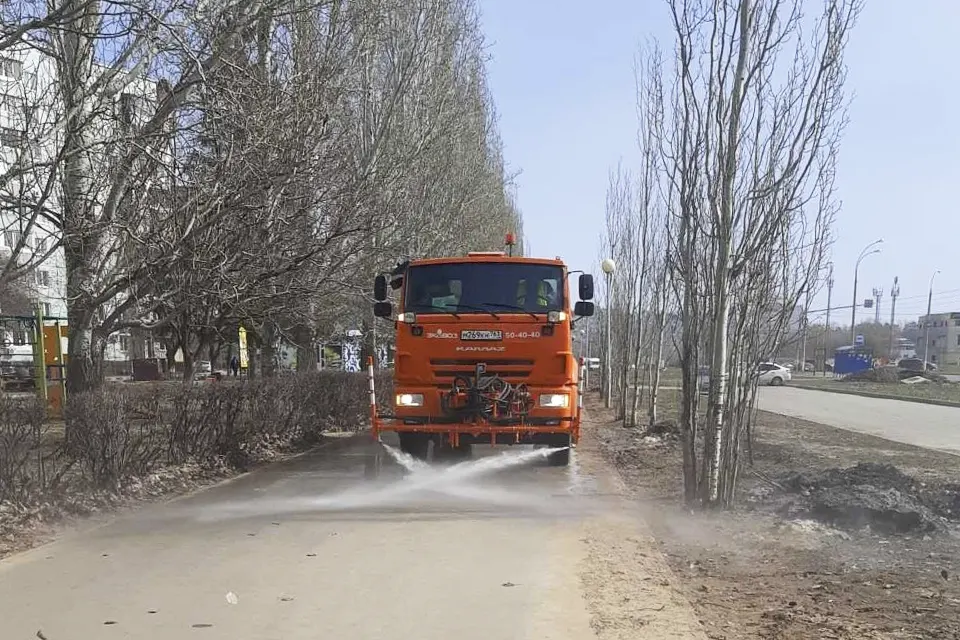 тротуар уборка машина вода техника чистит тротуары