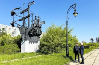 скульптурная композиция история транспорта в 32 квартале