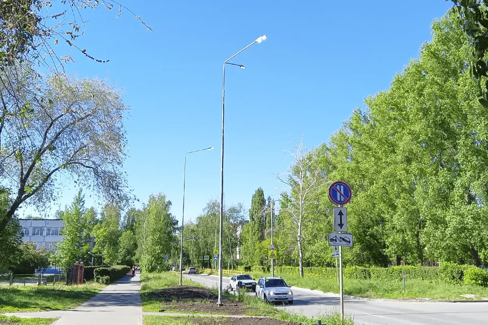 новые фонари на бульваре Буденного