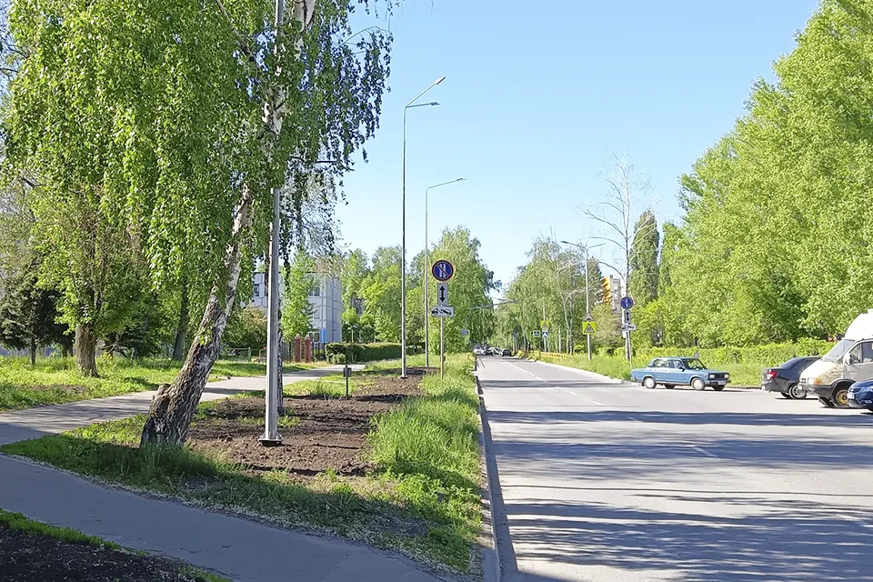 новые светильники на бульваре Буденного