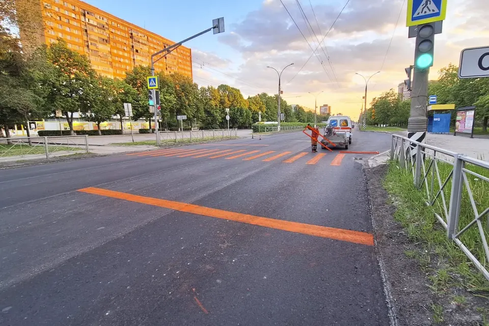 революционная ремонт дорога разметка временная ремонт улицы Революционной