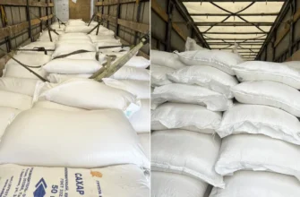 сахар в мешках в машинах