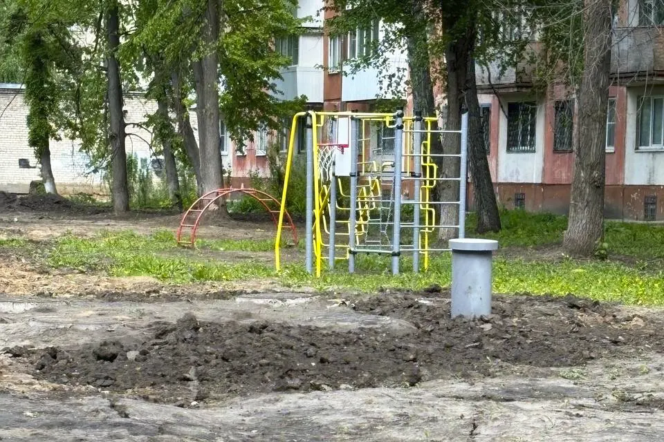 т плюс благоустройство 75 квартал двор турник благоустройство после перекладки труб