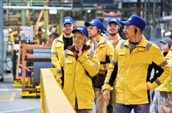 люди пришли на экскурсию на автоваз