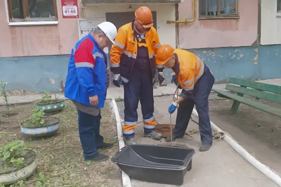 в колодце очередной засор