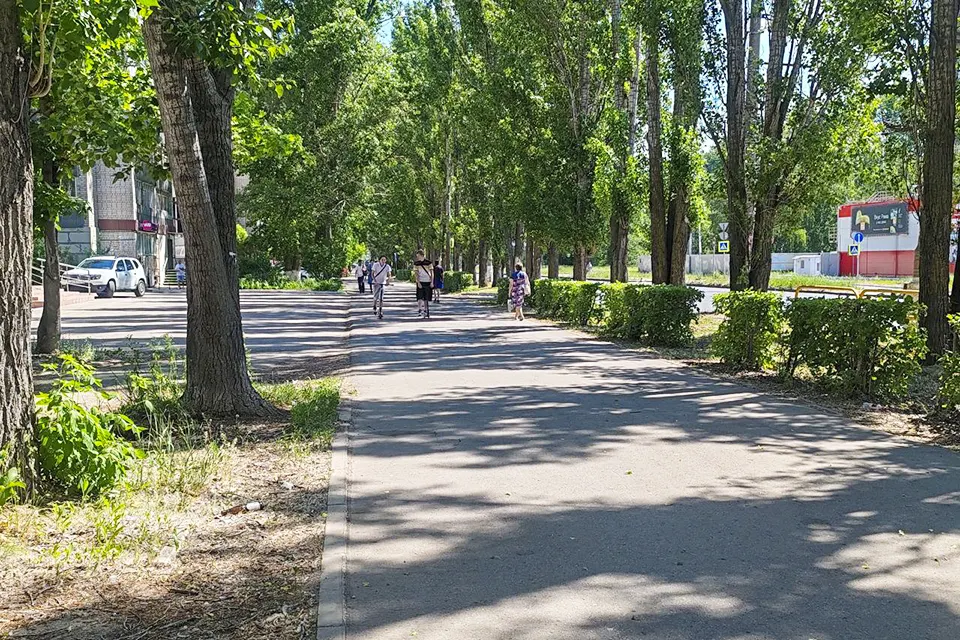 тротуар по улице Мира