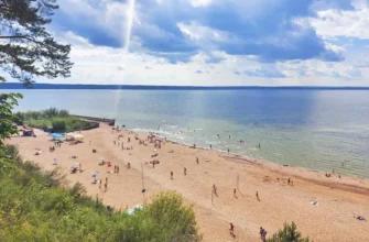 пляж в Ягодном