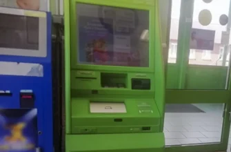 банкомат в холле сетевого магазина