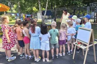 дети на занятии в детсаду