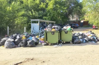 мусор на пляже в Портпоселке