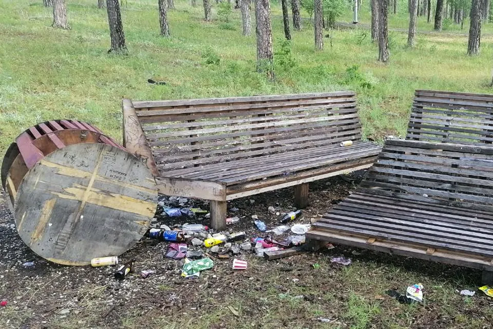 мусор в эко-парке
