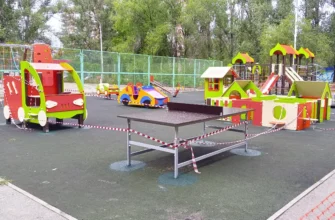 новая детская площадка на бульваре Курчатова