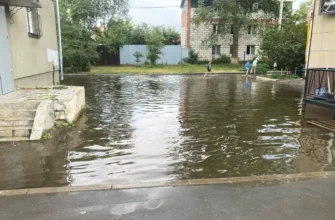 лужа на улице Горького