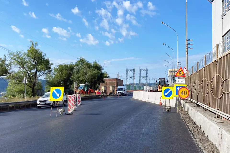 перекрыт участок трассы М-5 на ГЭС