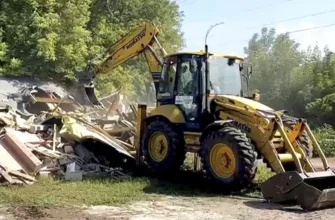 снос незаконной автостоянки