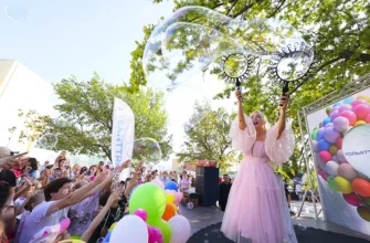 мыльные пузыри на фестивале