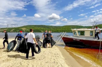 субботник на пляже Золотые пески