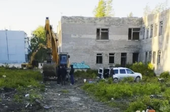 снос здания бывшего детского сада