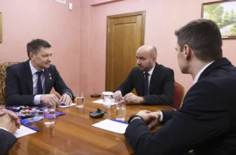 губернатор на встрече с космонавтами