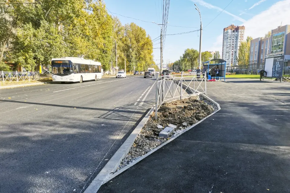 дорога по улице Мира после ремонта