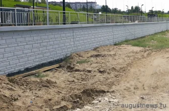 опорная стенка на набережной