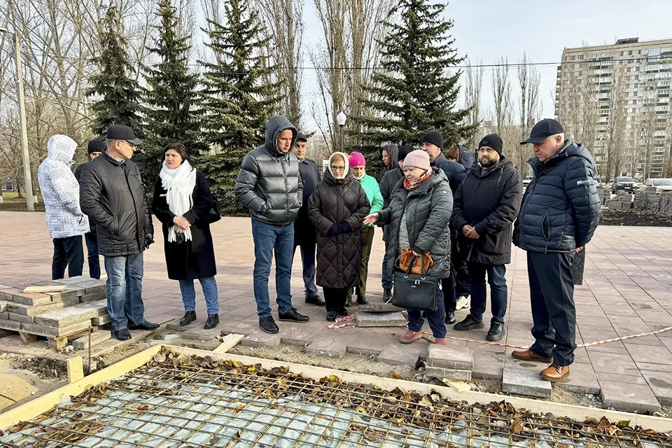 первый заместитель главы города в парке Победы