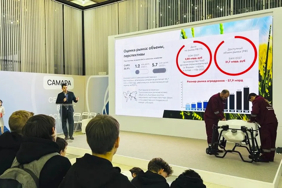 агродрон на выставке