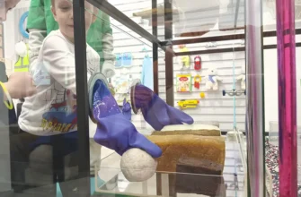 дети изучают изделия из каучука